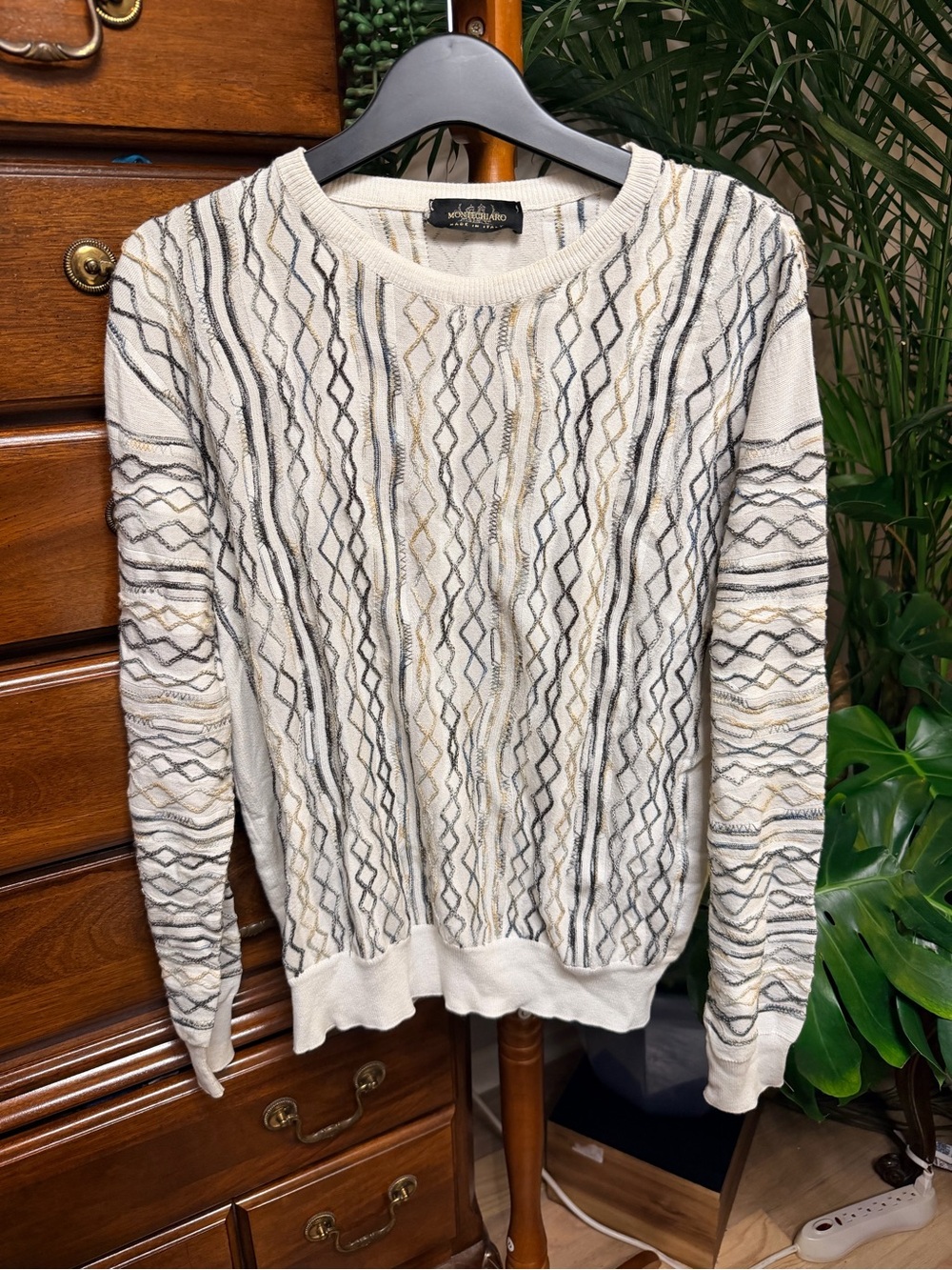 Montechiaro Italian Men’s Coogi Style Sweater